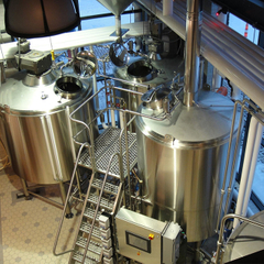 1000L 2 vagy 3 edény sörfőzde kereskedelmi felhasznált sörgyártó berendezések