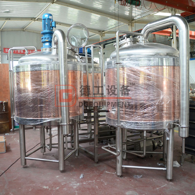 7BBL Brewpub Használt vörösréz sörfõzõberendezés 3 tartályú sörfõzõvel