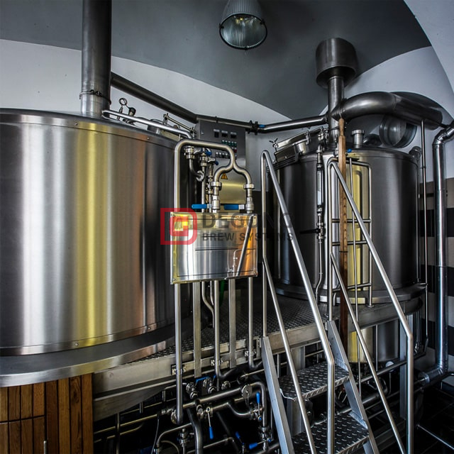 1000L ipari rozsdamentes acél sörfőzőgép, amely kézműves sör készítésére van testreszabva