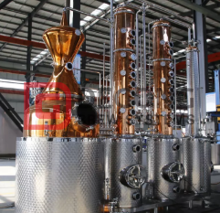 500L háztartási vagy ipari kézműves lepárló berendezés a gin rum whisky Brandy Vodkas számára